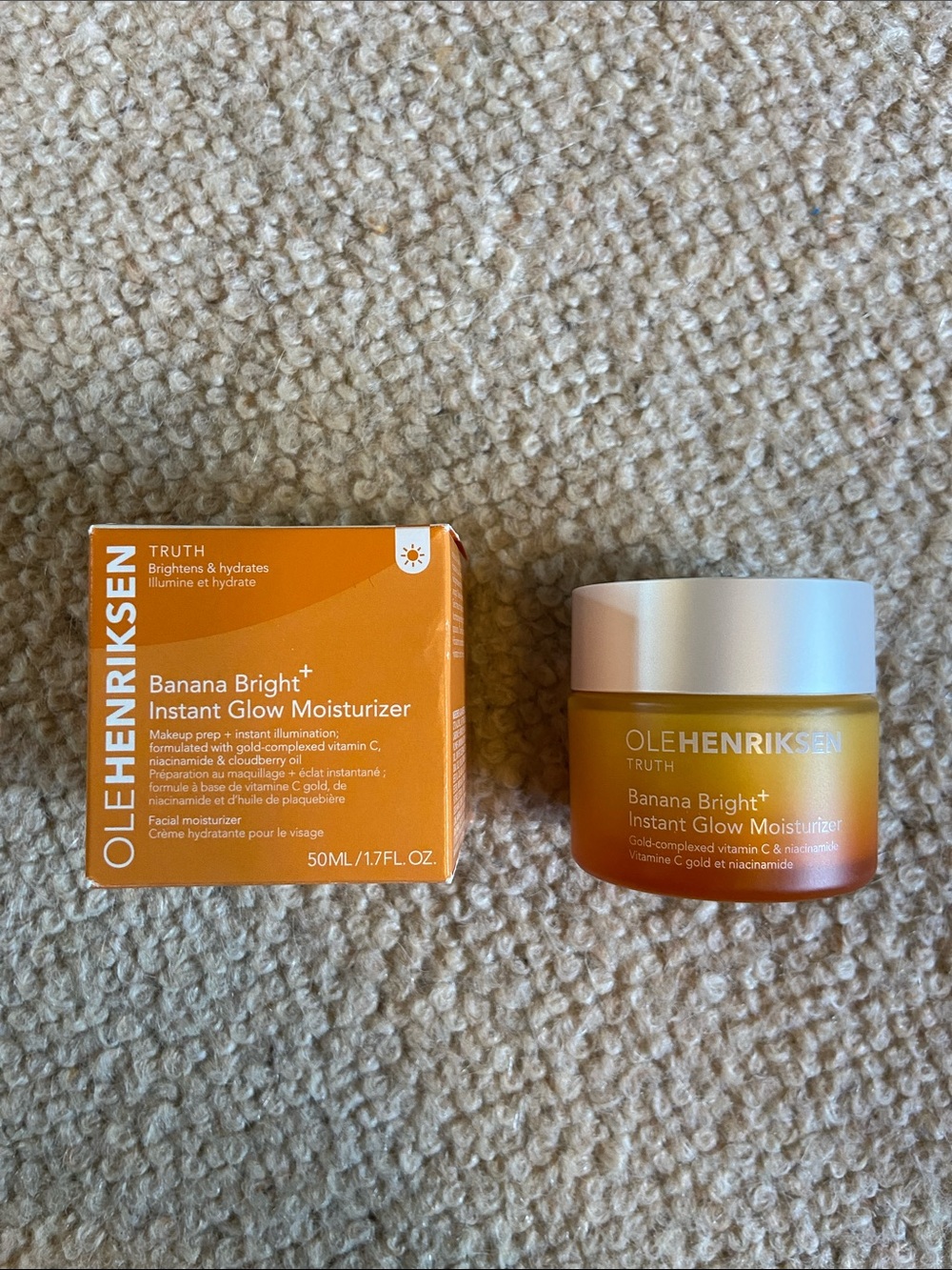 BNIB Ole Henriksen Banana Bright Instant Glow Moisturizer - 50ml